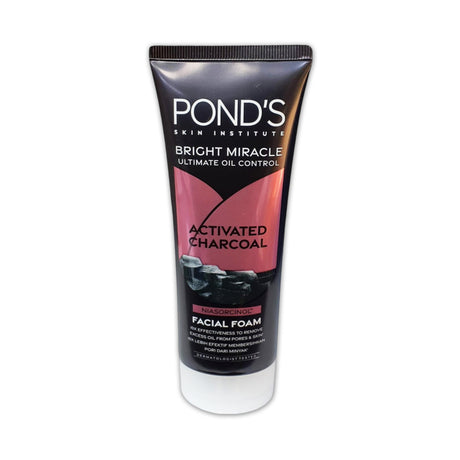 Ponds Bright Miracle Oil Control Facial Foam with Activated Charcoal, 100g Glagil