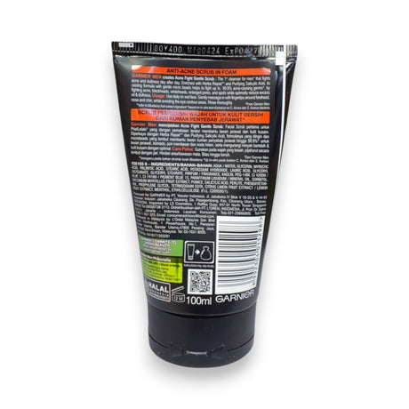 Garnier Men AcnoFight Anti-Acne Scrub in Foam 100ml Glagil