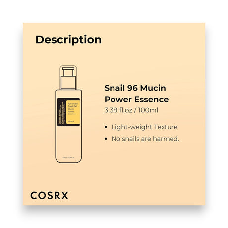 Cosrx Advanced Snail 96 Mucin Power Essence 100ml Glagil