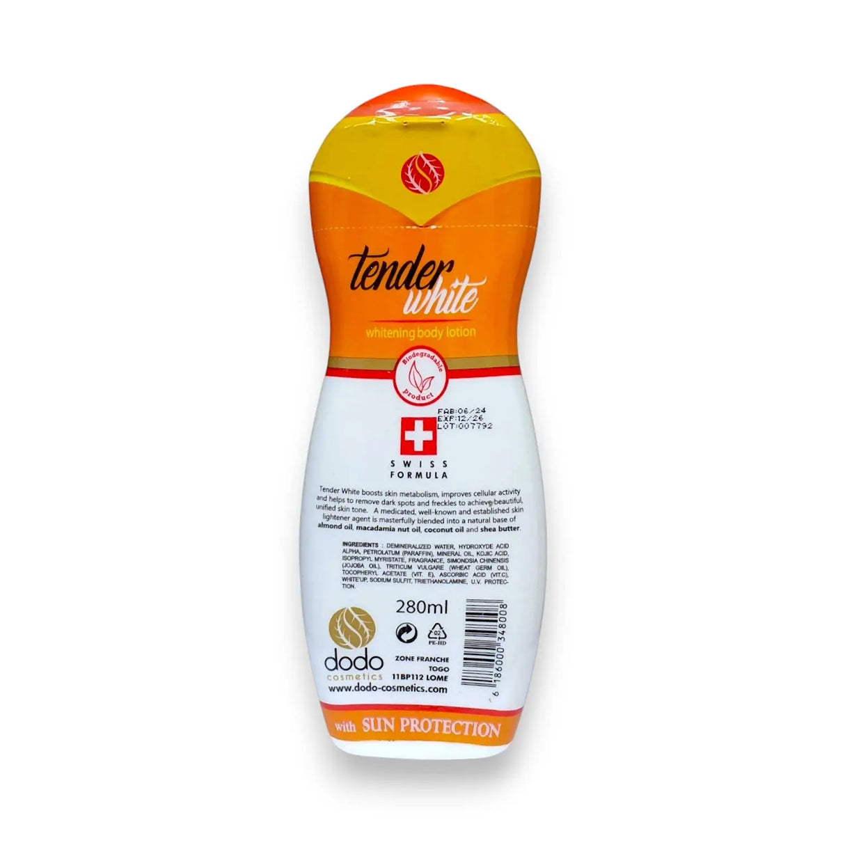 Tender White Brightening Body Lotion with Sun Protection 280ml Glagil