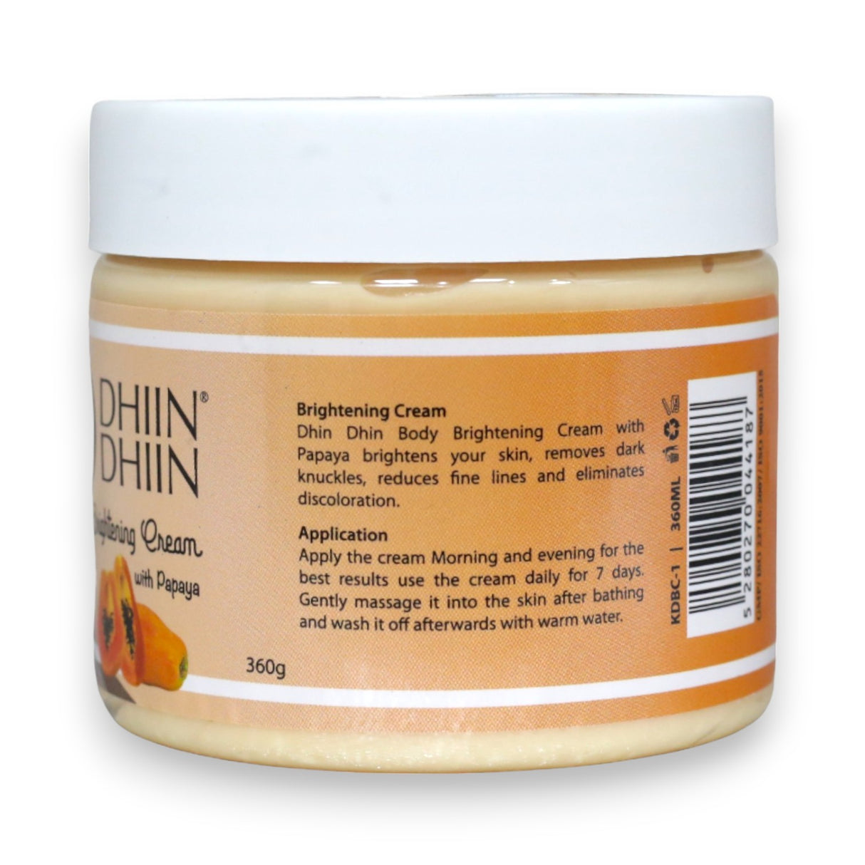 Dhiin Dhiin Body Brightening Lotion  with Papaya, 360g Glagil