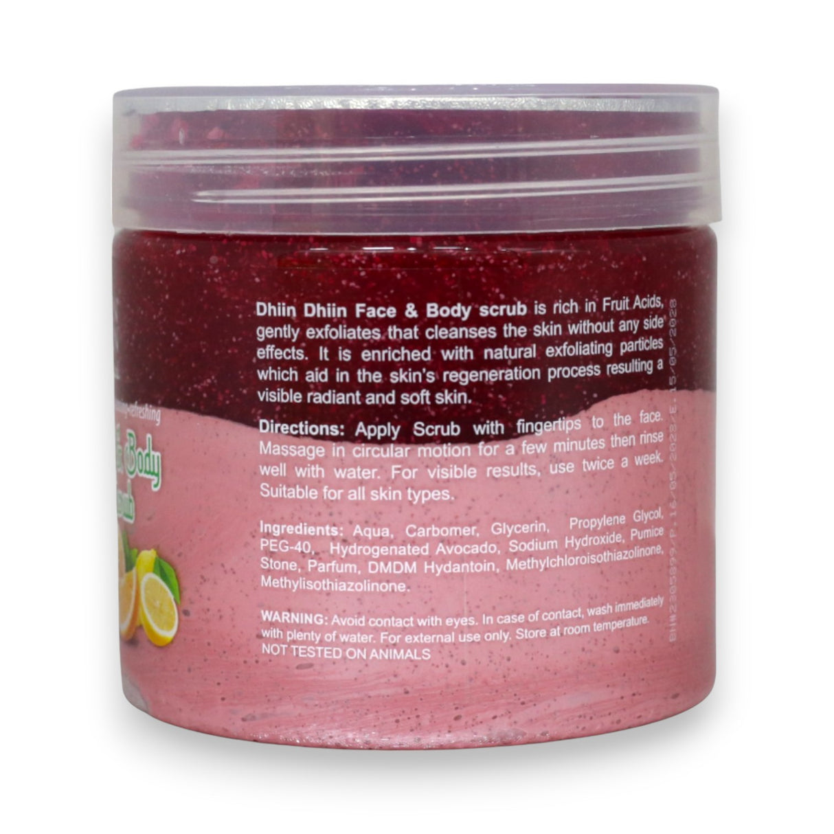 Dhiin Dhiin Face Body Scrub 521ml Glagil