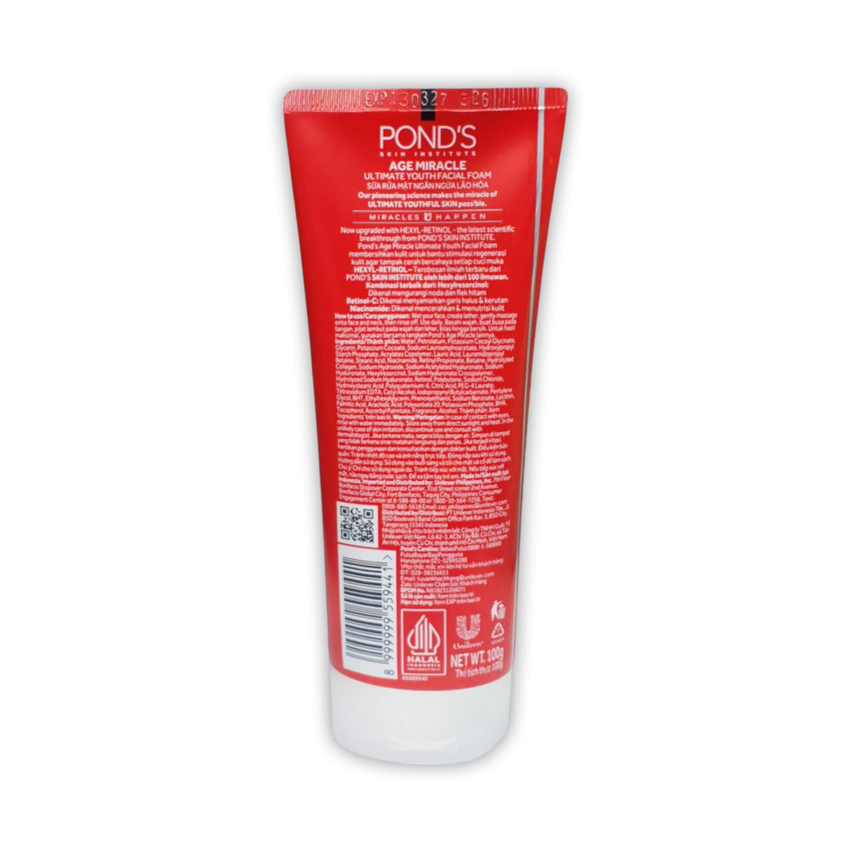 Ponds Facial Foam 100g Glagil