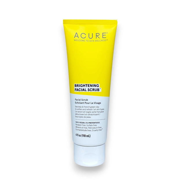 Acure Brightening Facial Scrub 118ml Glagil