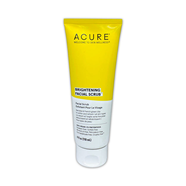 Acure Brightening Facial Scrub 118ml Glagil