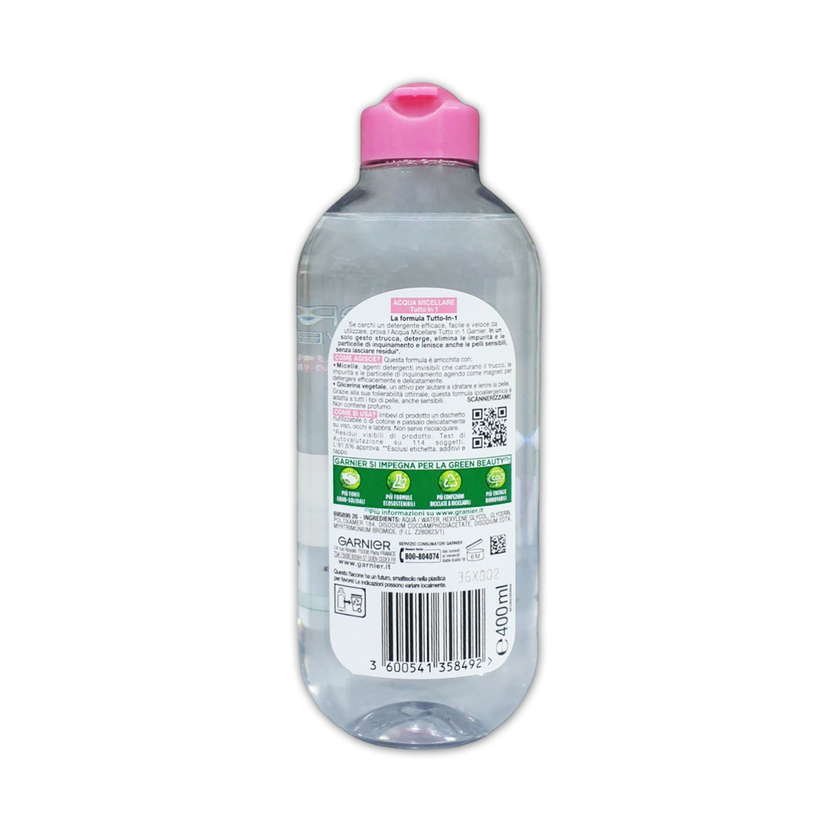 Garnier SkinActive Micellar Cleansing Water for Sensitive Skin, 400ml Glagil