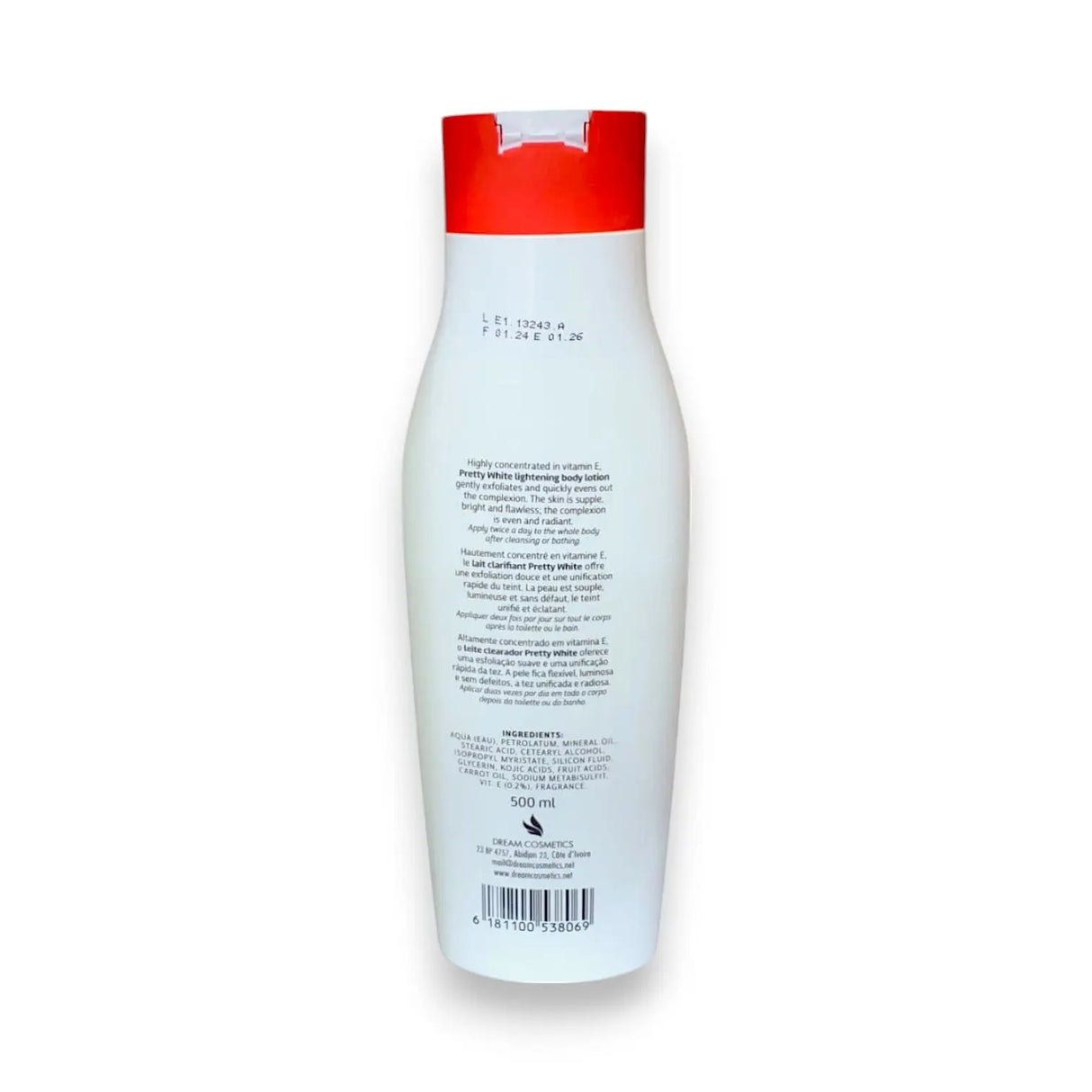 Pretty White Lightening Body Lotion 500ml Glagil