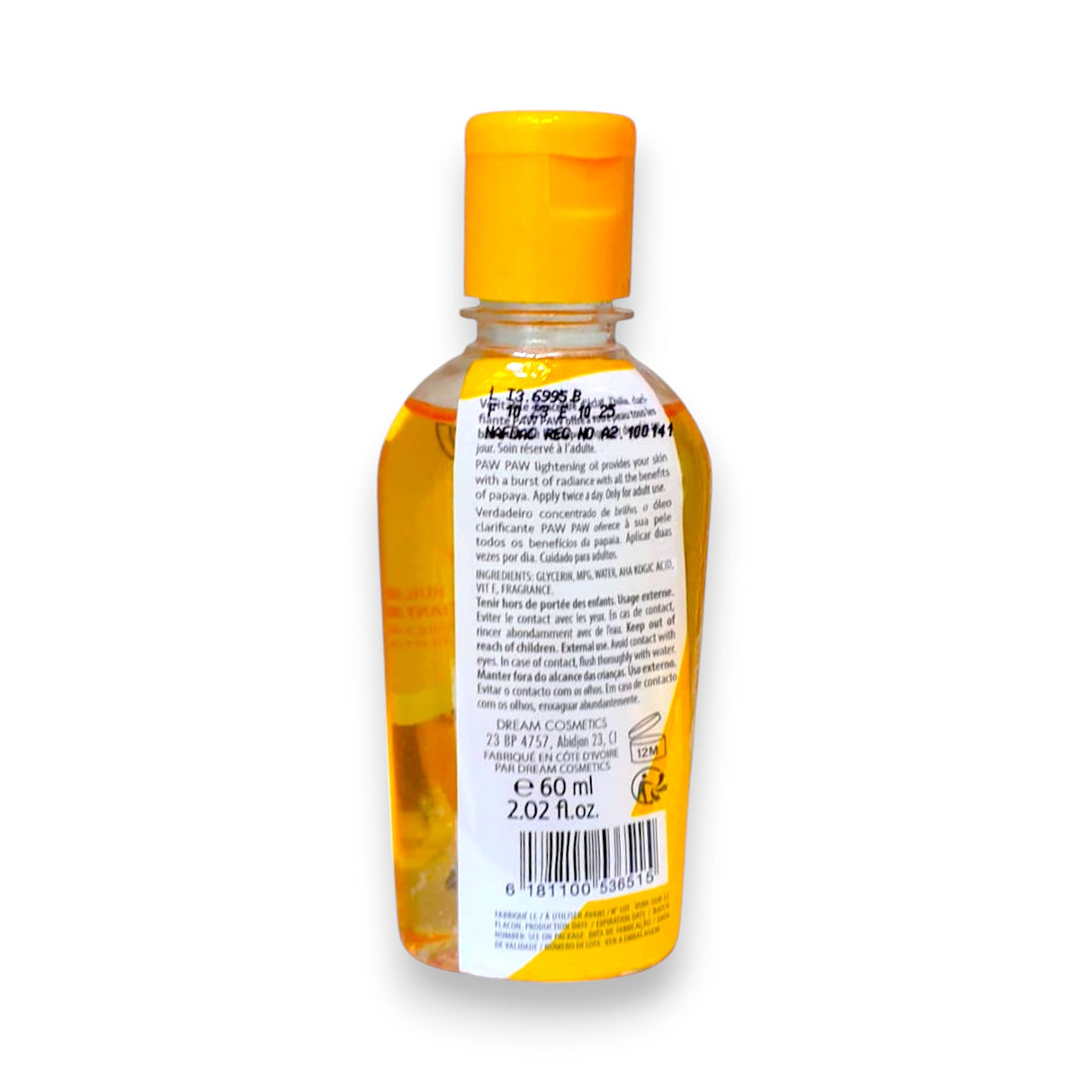 Paw Paw Clarifying Oil with Papaya Extract 60ml Glagil