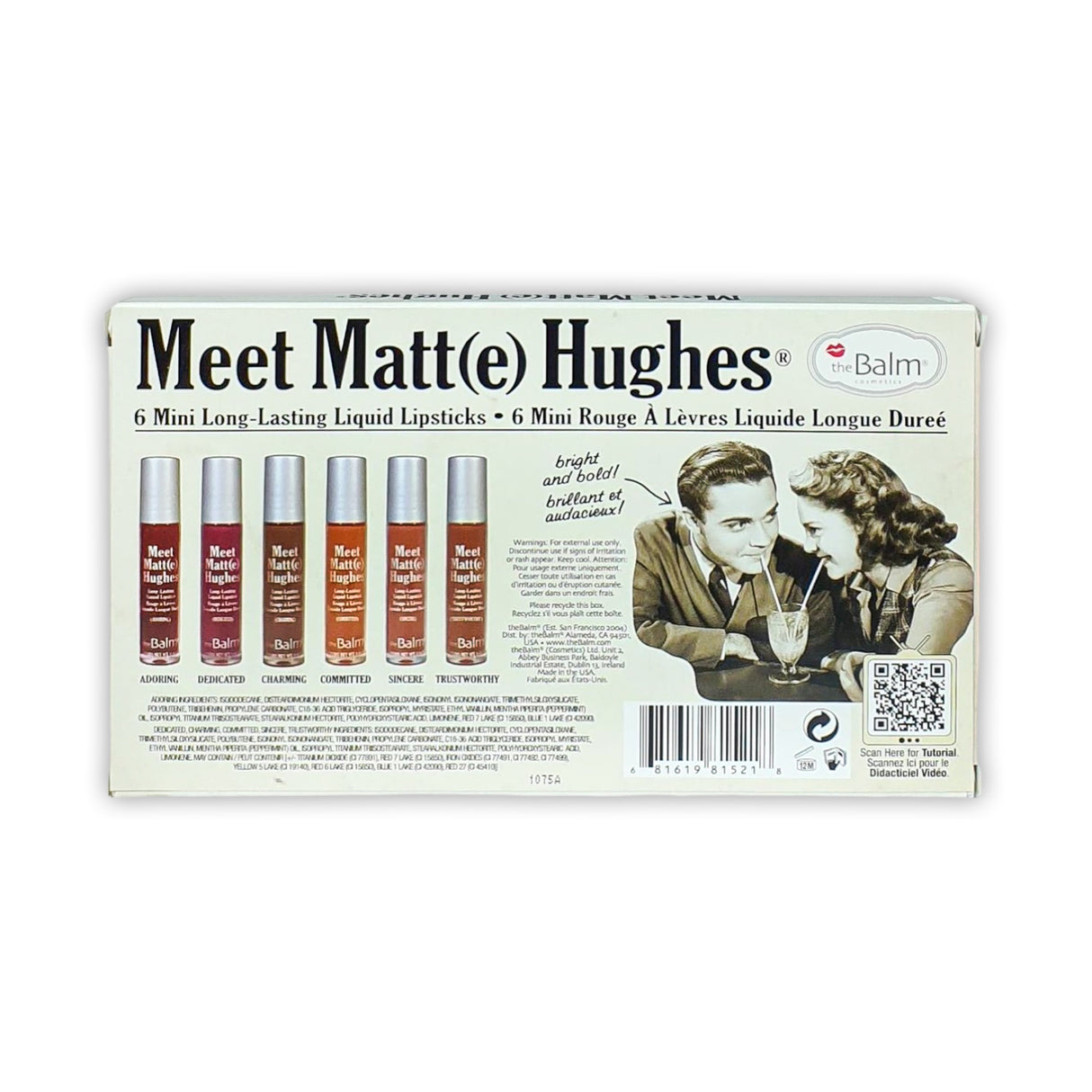 The Blam Meet Matte Hughes Lipstick Set 03 - 7ml Glagil