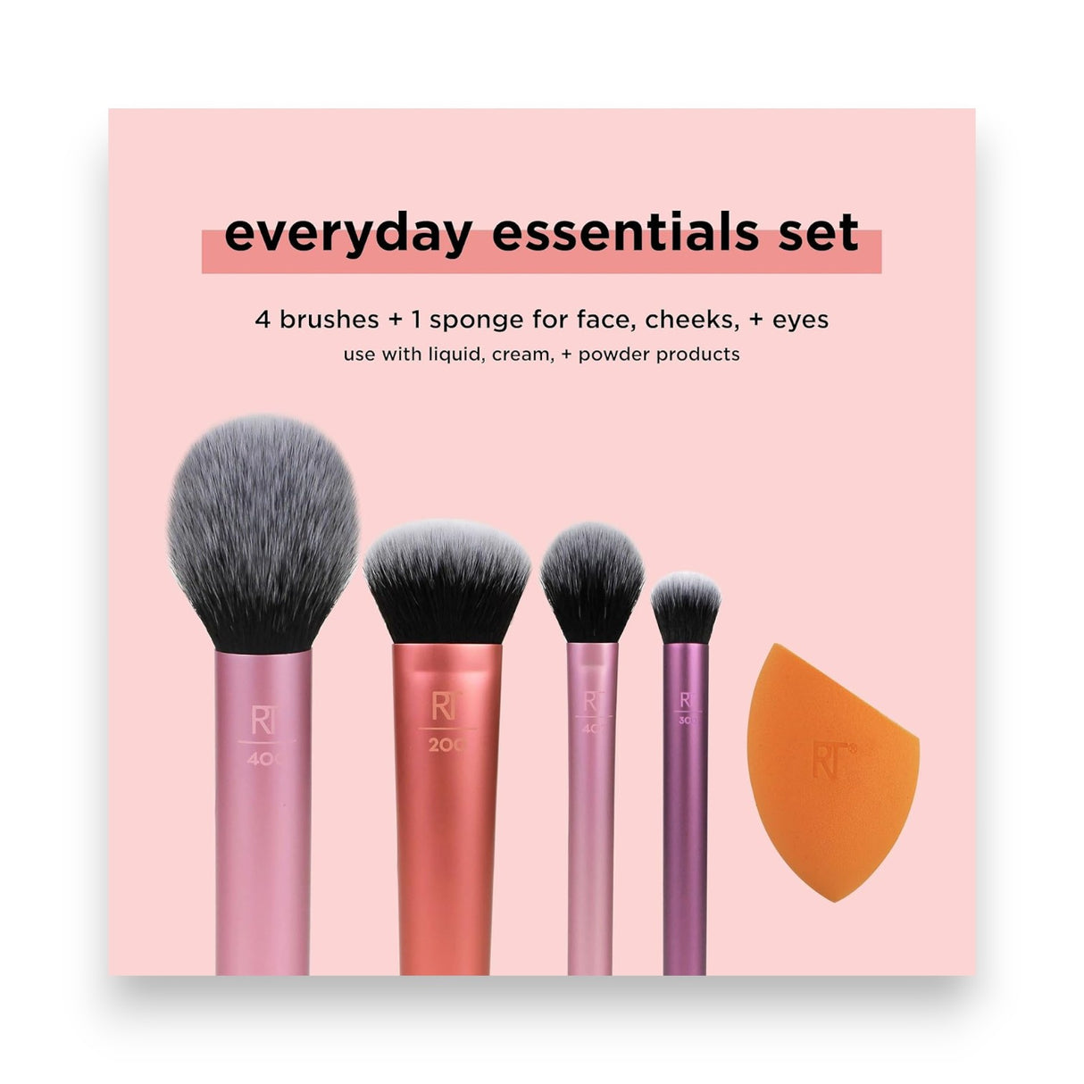 Real Techniques Everyday Essential Makeup Brush Set Glagil