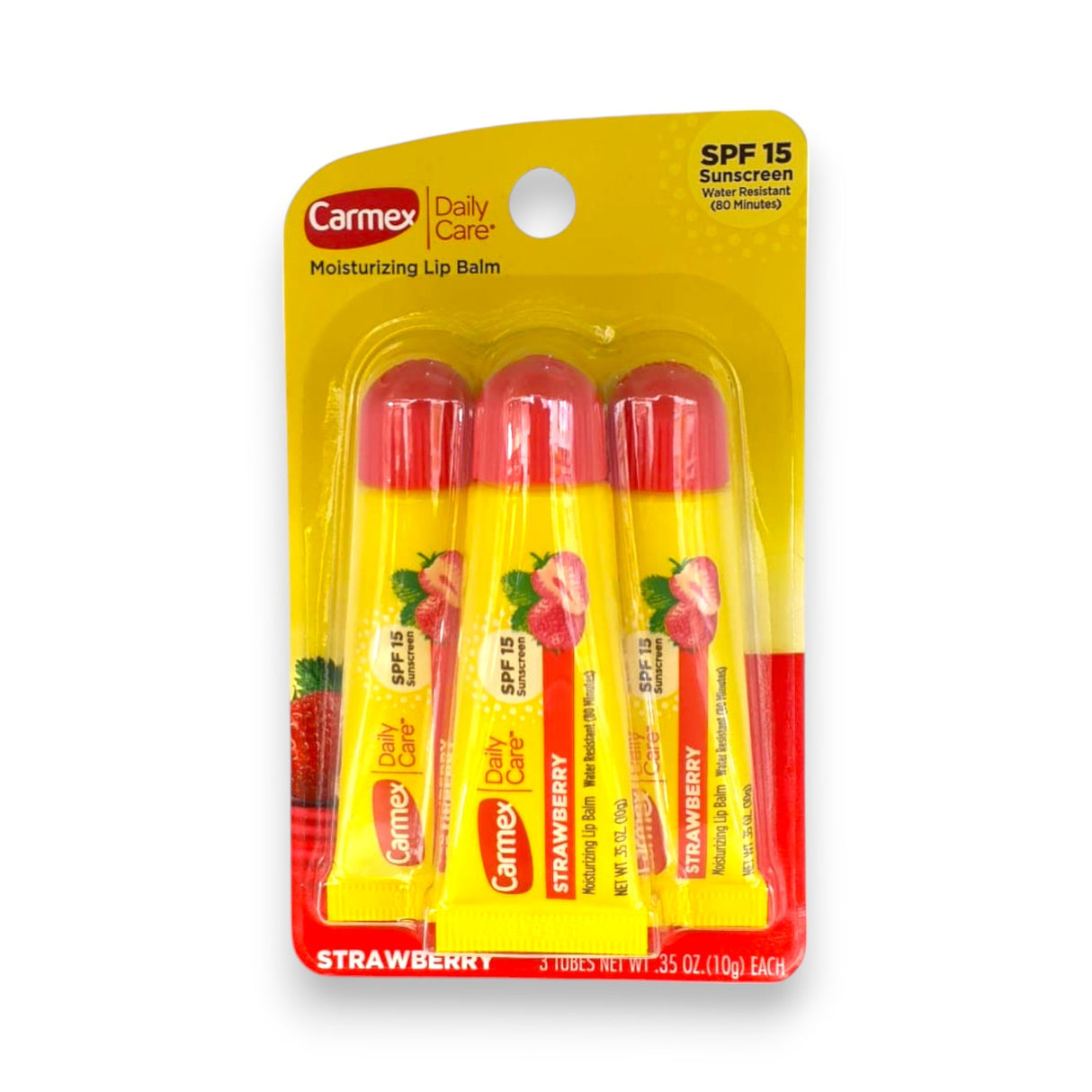 Carmex Strawberry SPF15 Lip Balm 3pcs 10g Glagil