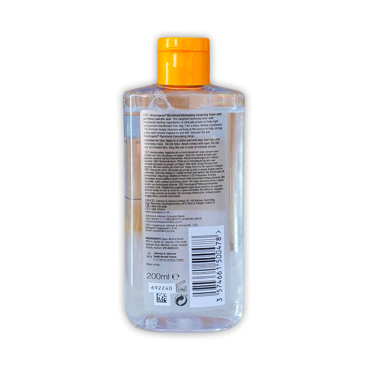 Neutrogena Blackhead Eliminating Cleansing Toner 200ml Glagil