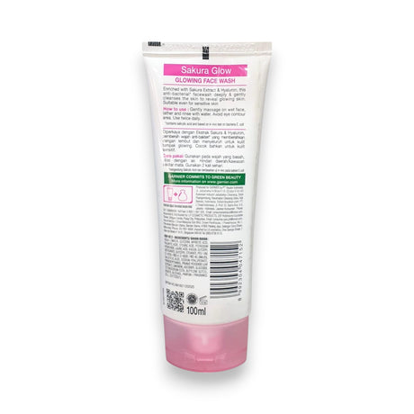 Garnier Sakura Glow Hyaluron Face Wash 100ml Glagil