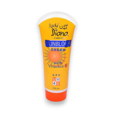 Lady Diana Sunblock Cream SPF40 with Vitamin E 170ml Glagil