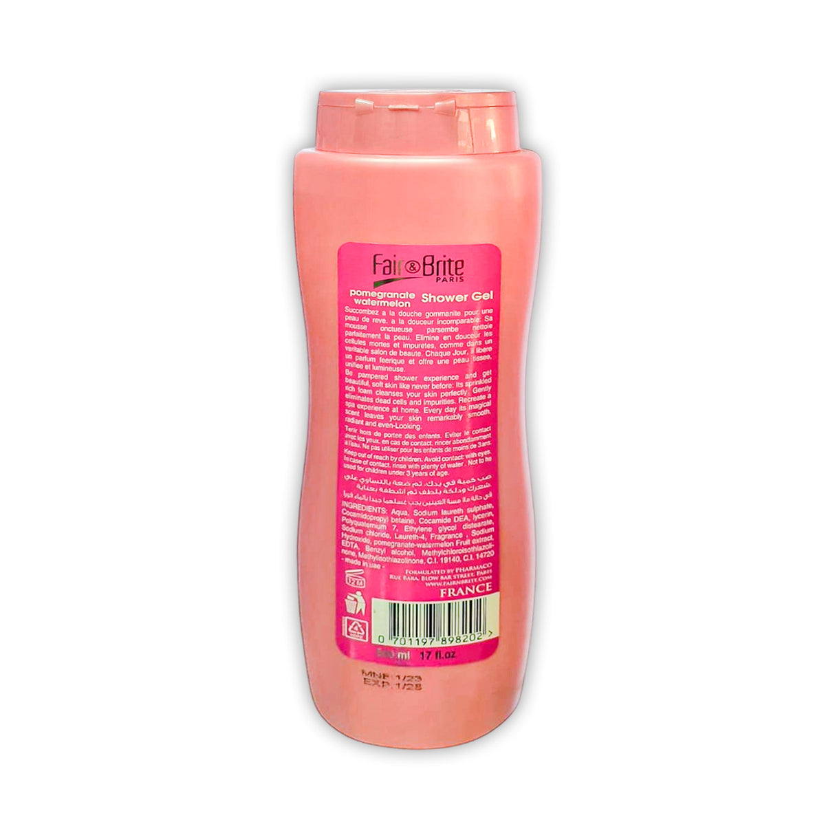 Fair and Brite Shower Gel 500ml Glagil