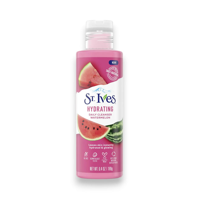 St. Ives Hydrating Watermelon Daily Cleanser 189ml Glagil