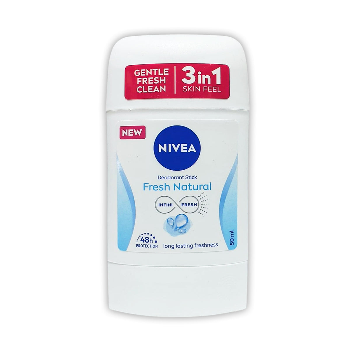 Nivea 3in1 Fresh Natural Deodorant Stick 50ml Glagil