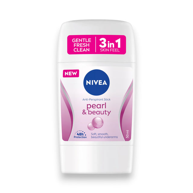 Nivea 3in1 Pearl & Beauty Anti-Perspirant Stick Deodorant 50ml Glagil