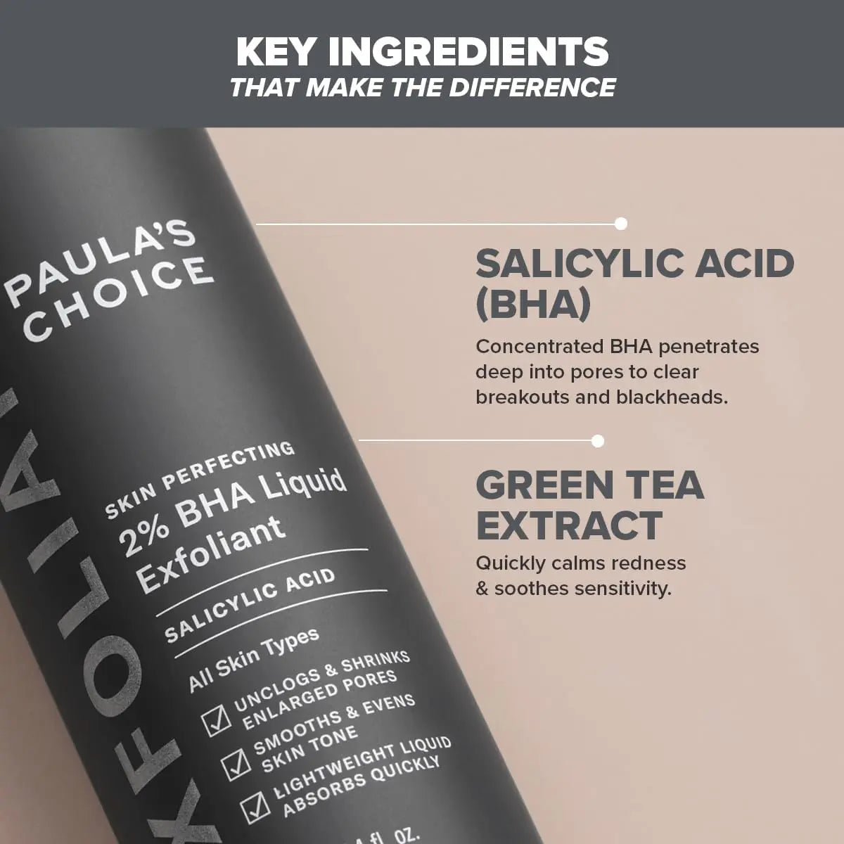 Paula's Choice Skin Perfecting BHA Liquid Exfoliant 118ml Glagil