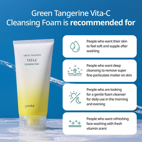 Goodal Green Tangerine Vita-C Cleansing Foam 150ml Glagil