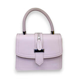 Leather Handbag with Zipper Center Glagil