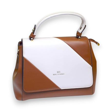 Mai Shang Dual-Tone Top Handle Bag Glagil