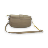 Leather Buckle Chain Shoulder Bag Glagil