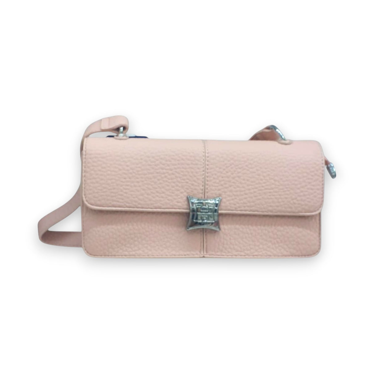 Leather Crossbody Bag with Square Center Glagil