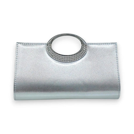 Crystal Embellished Clutch Bag - Glagil