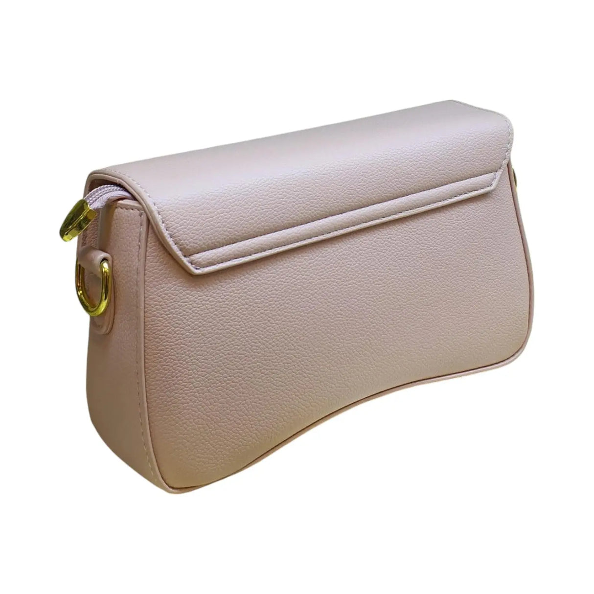 Small Leather Crossbody Bag with Gold Detailing - Glagil