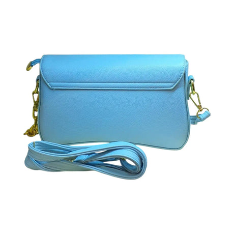 Small Leather Crossbody Bag with Gold Detailing - Glagil