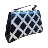 Checkered Shoulder Bag with "B" Logo - Glagil