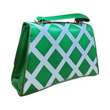 Checkered Shoulder Bag with "B" Logo - Glagil