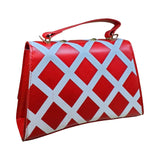 Checkered Shoulder Bag with "B" Logo - Glagil