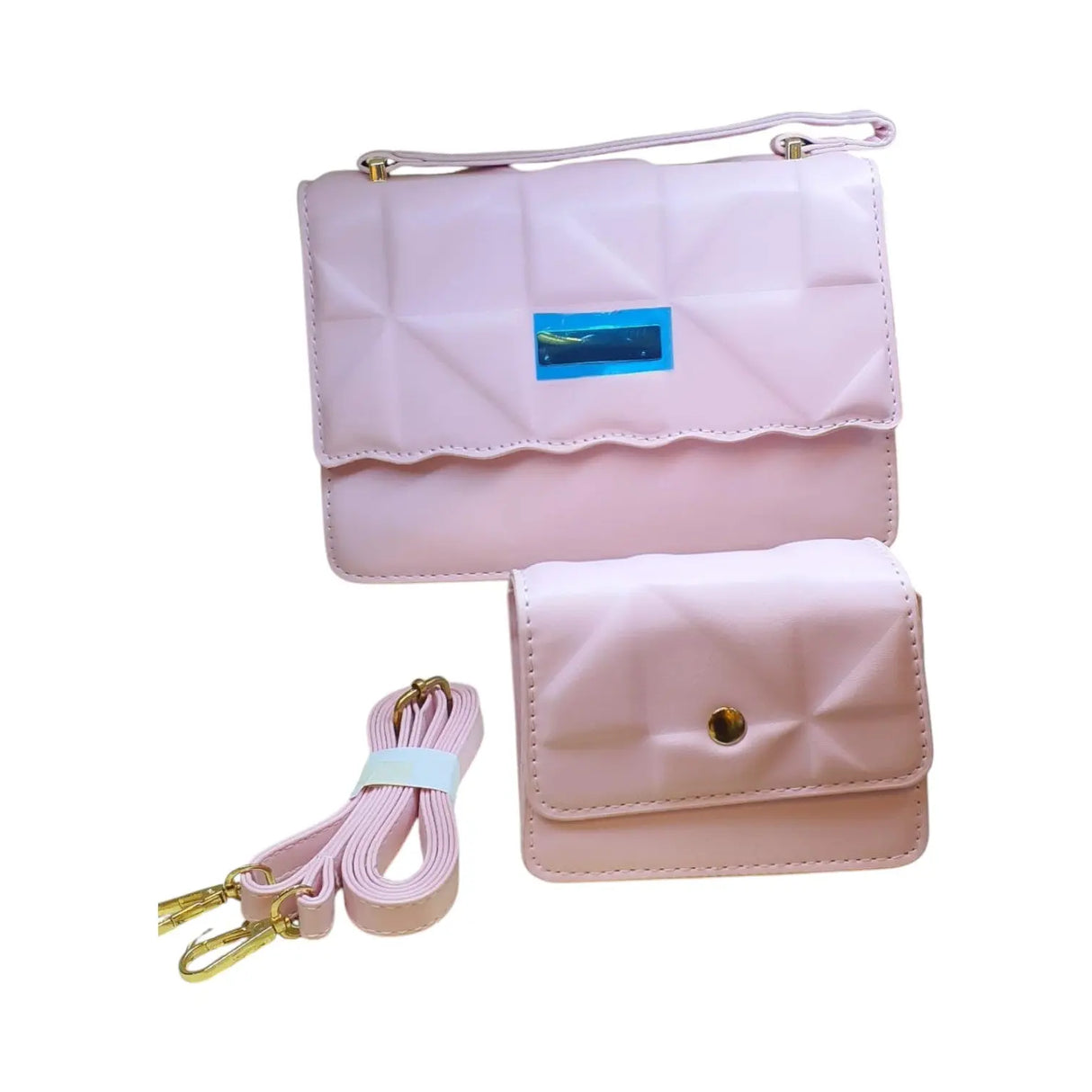 Shoulder Bag Set with Small Pouch - Glagil