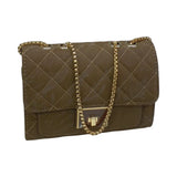 Quilted Chain Shoulder Bag with Gold Chain - Glagil