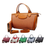 BS Casual Woven Texture Handbag Set with Wallet - Glagil