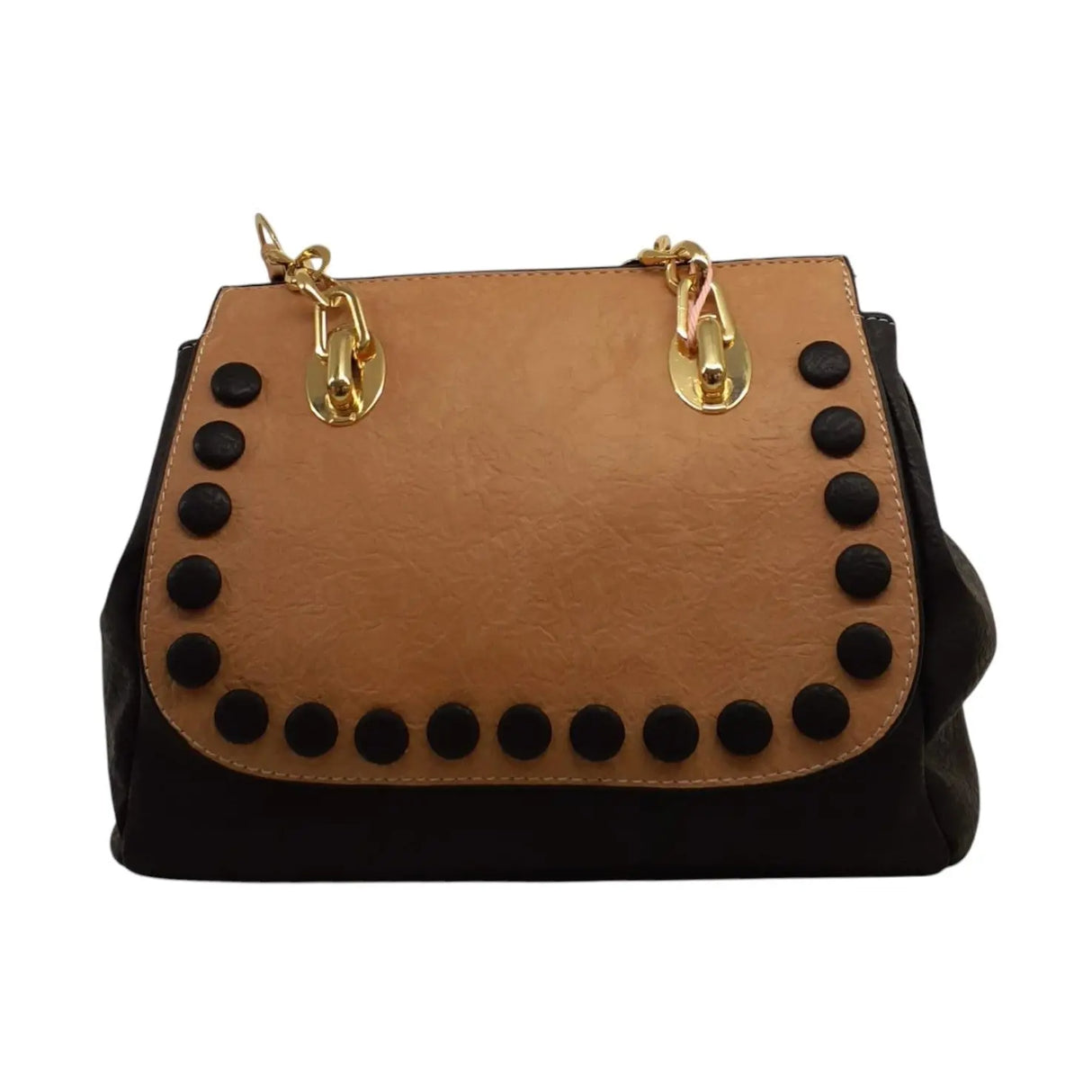 Studded Handbag with Black Dots - Glagil