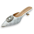 ValenBella Monogram Crystal Buckle Mule - Glagil