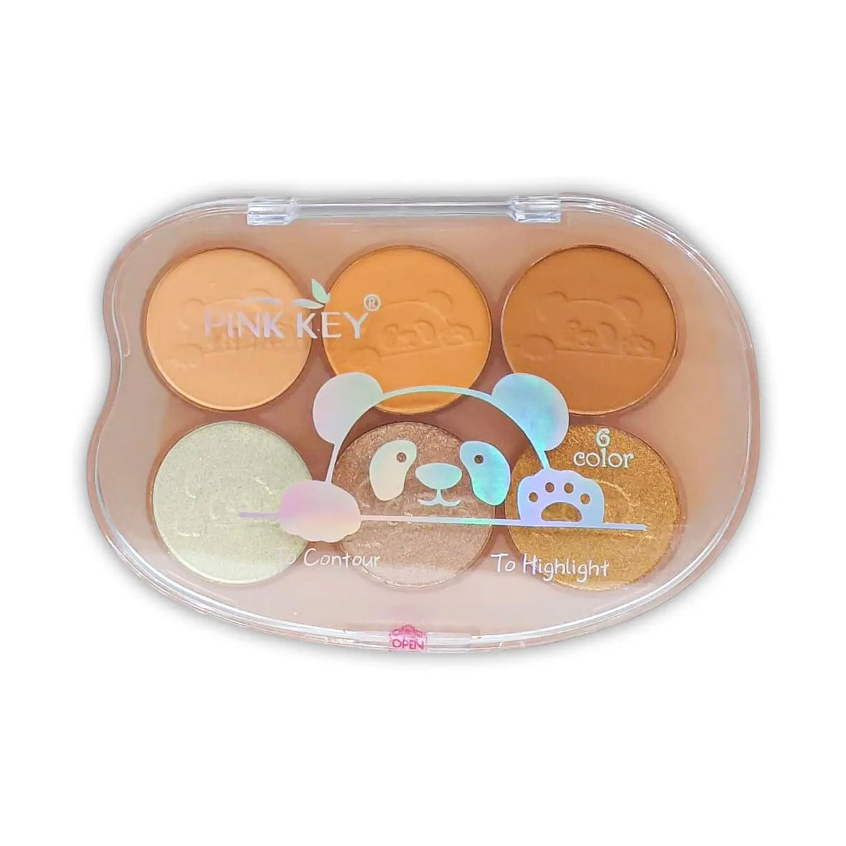 Pink Key Contour & Highlighter Pallete 22g - Glagil