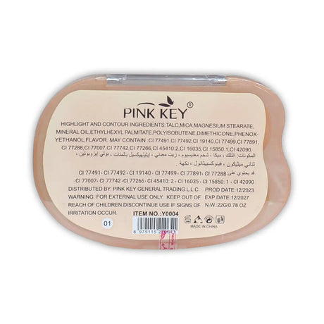 Pink Key Contour & Highlighter Pallete 22g - Glagil