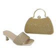 Meilee Mesh Heeled Sandals & Handbag Set - Glagil