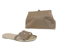 Meilee Intricate Rhinestone Sandal & Clutch Set - Glagil