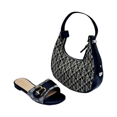 Crescent Monogram Bag and Sandal Set - Glagil