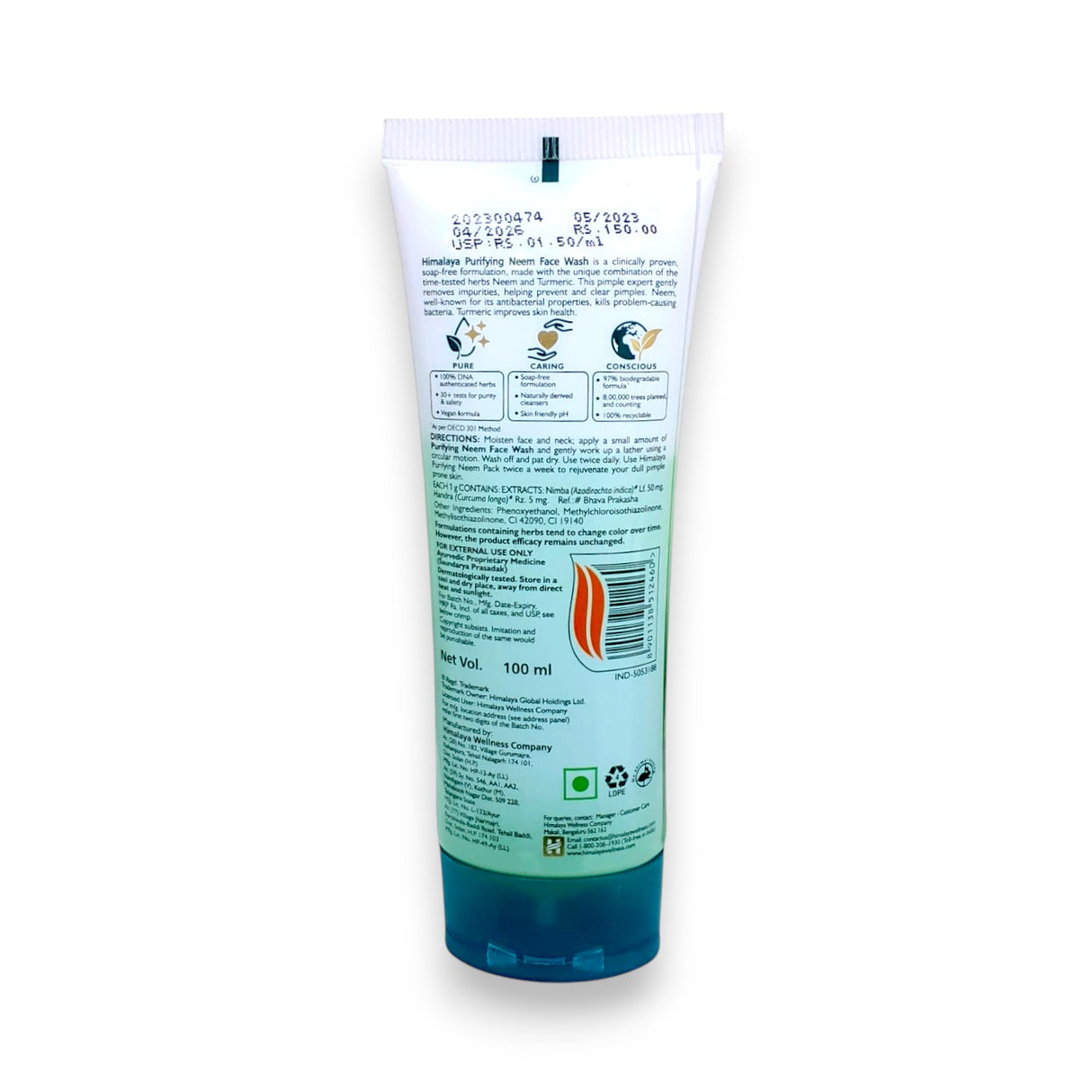 Himalaya Purifying Neem Face Wash 100ml - Glagil