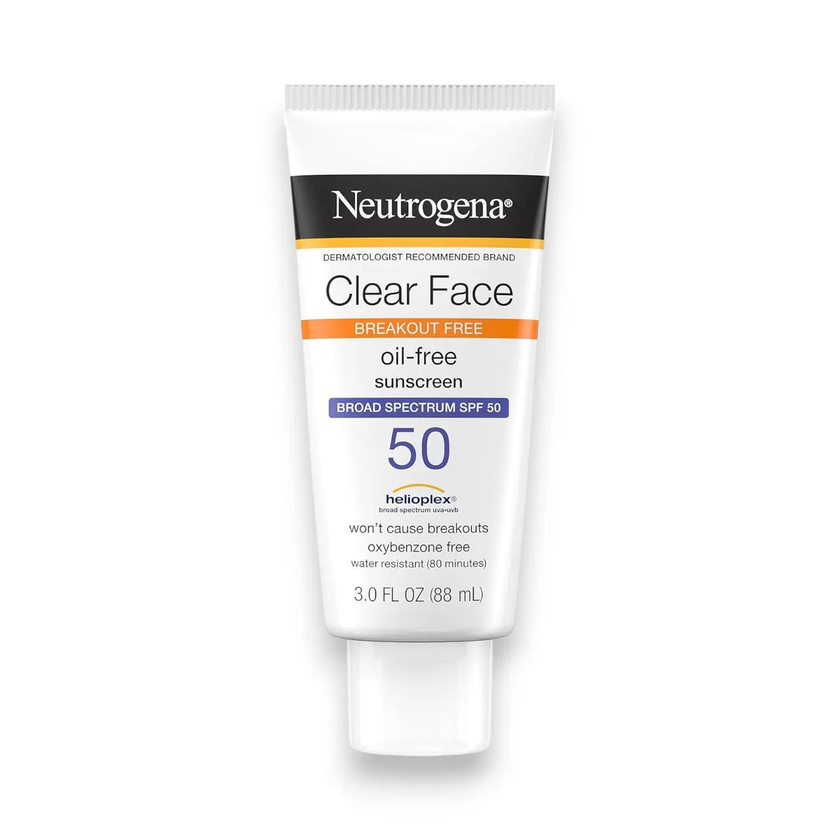 Neutrogena Clear Face Oil Free Sunscreen Spf50 88ml - Glagil