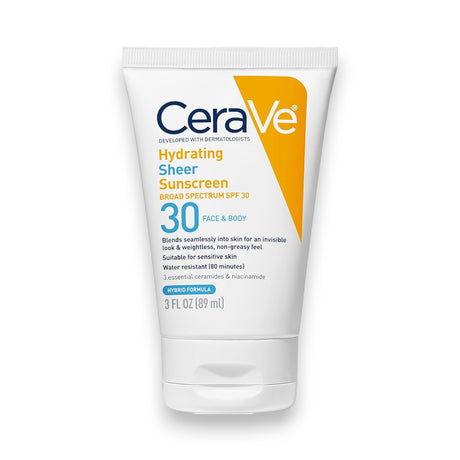 CeraVe Hydrating Sheer Sunscreen Broad Spectrum SPF30 89ml - Glagil