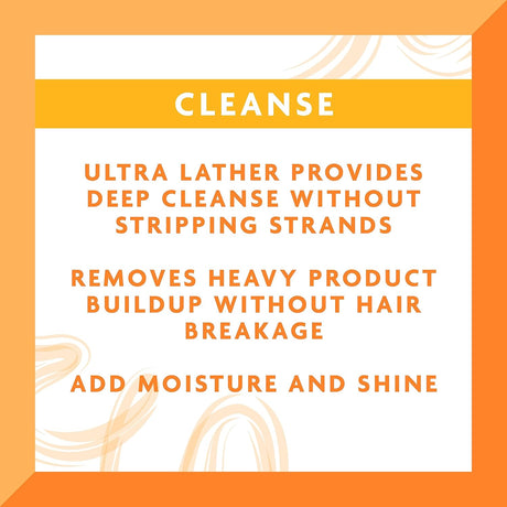 Cantu Shea Butter Moisturising Cream Cleanse Shampoo 400ml - Glagil