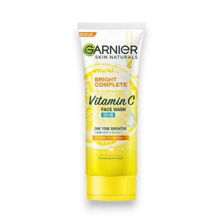 Garnier Bright Complete Vitamin C Face Wash Scrub 100ml - Glagil