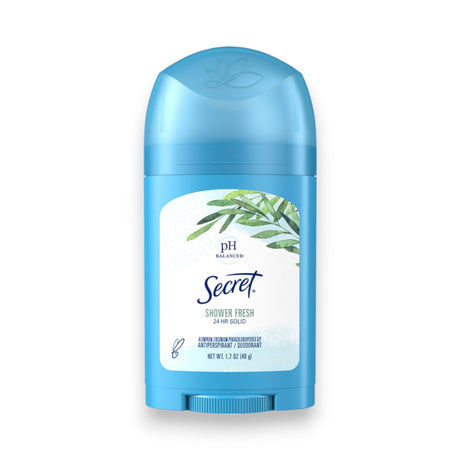 Secret Shower Fresh 24 Hour Solid Antiperspirant and Deodorant 48g - Glagil